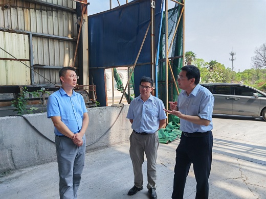 銅官區(qū)領(lǐng)導(dǎo)調(diào)研磷石膏綜合利用技改項目