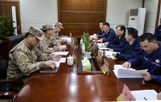 銅陵軍分區(qū)來集團(tuán)公司調(diào)研人武工作