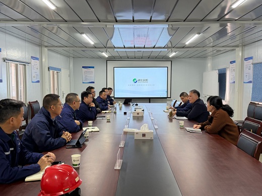 集團(tuán)公司領(lǐng)導(dǎo)督導(dǎo)徽陽項(xiàng)目建設(shè)安全